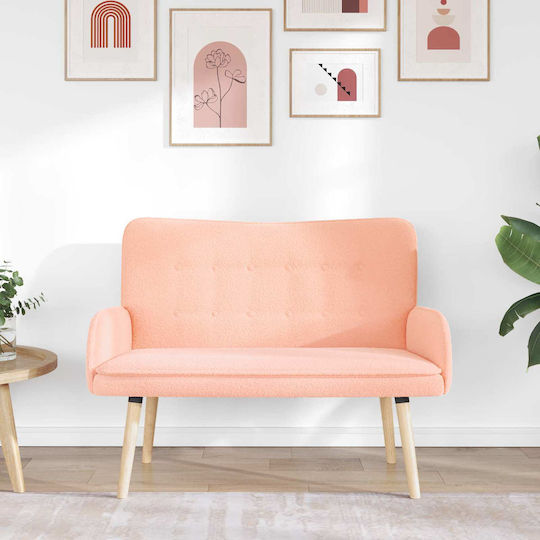 Doppelsitzer Sofa Rosa 115x61x87cm