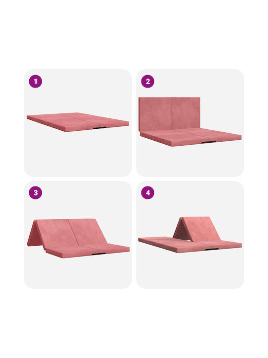 Doppelsitzer Sofa Bett Rosa 140x67x45cm