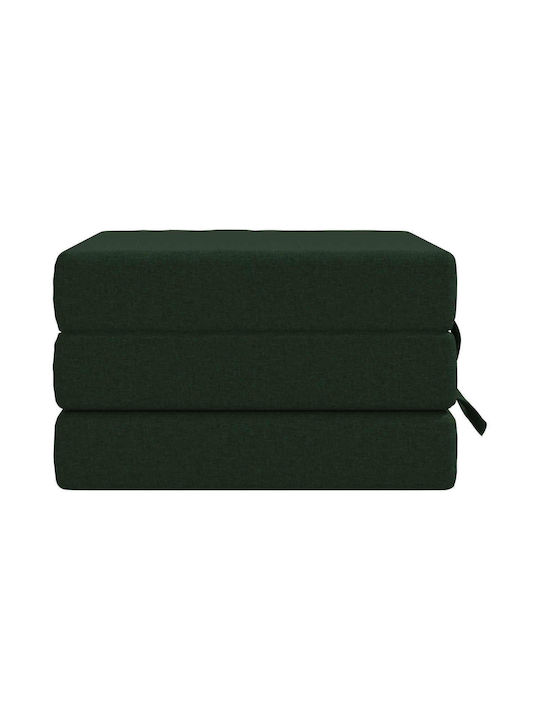 Two-Seater Couch Bed Dark Green 90x63x45 cm
