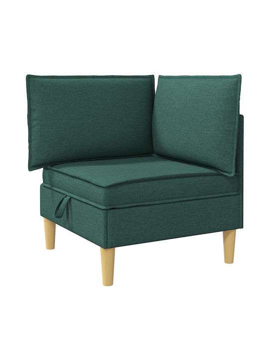 Ecksofa mit Stauraum Grün 280x140x82cm