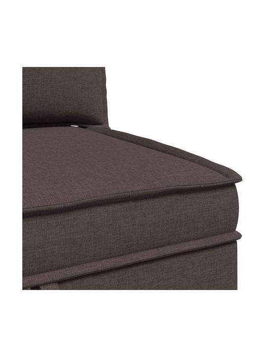 Colțar Canapea Cu Spațiu De Depozitare Maro 210x140x82cm
