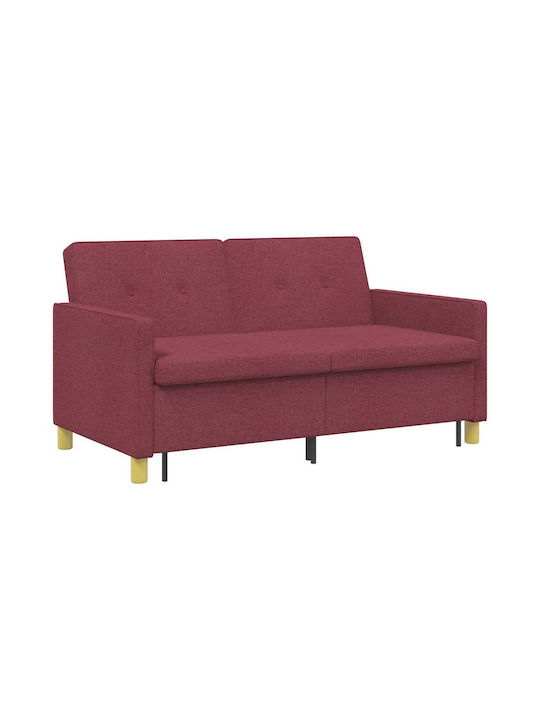 Γωνιακός Καναπές Κρεβάτι Κόκκινο 154x94.5x80.5εκ.