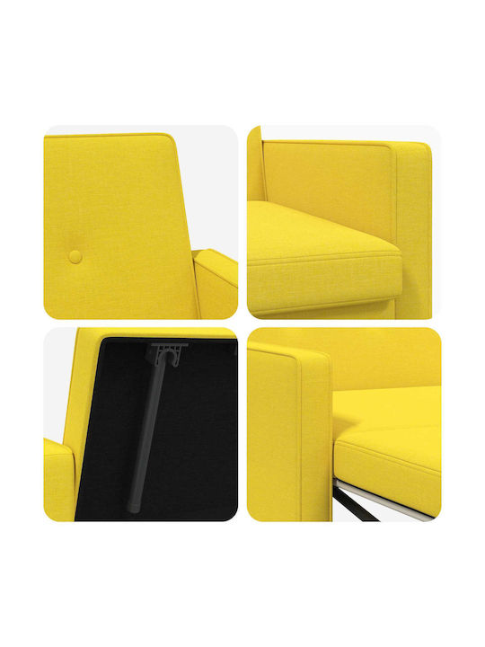 Ecksofa Schlafsofa Gelb 154x94.5x80.5cm