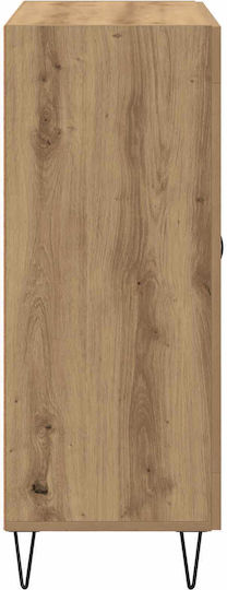 Sideboard aus Holz & Metall mit Schubladen Eiche 69.5x34x90cm