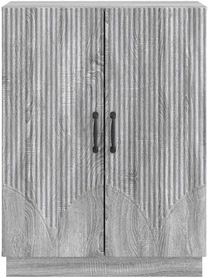 Μπουφές Ξύλινος με Συρτάρια Γκρι 66x34.5x87cm