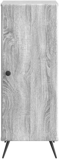 Bufet Din Lemn cu Sertare Gri 33x34.5x90cm