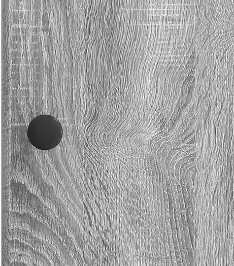 Bufet Din Lemn cu Sertare Gri 33x34.5x90cm