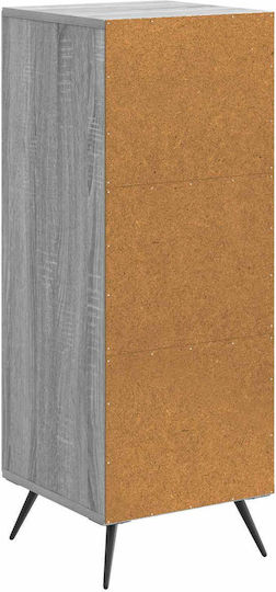 Bufet Din Lemn cu Sertare Gri 33x34.5x90cm