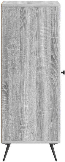 Bufet Din Lemn cu Sertare Gri 33x34.5x90cm
