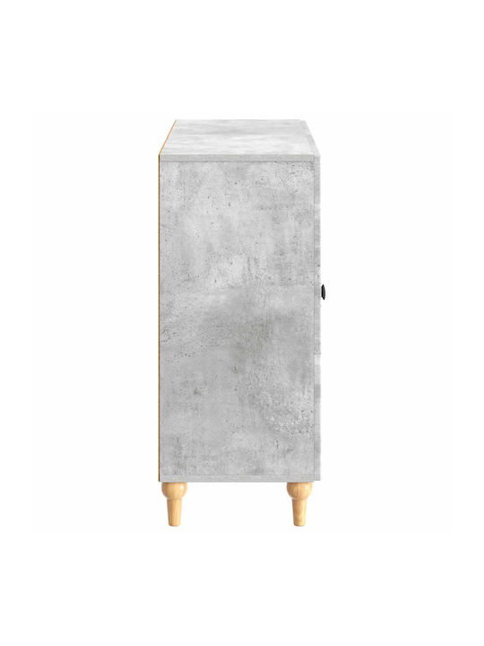 Μπουφές Ξύλινος Γκρι 89x34.5x80cm