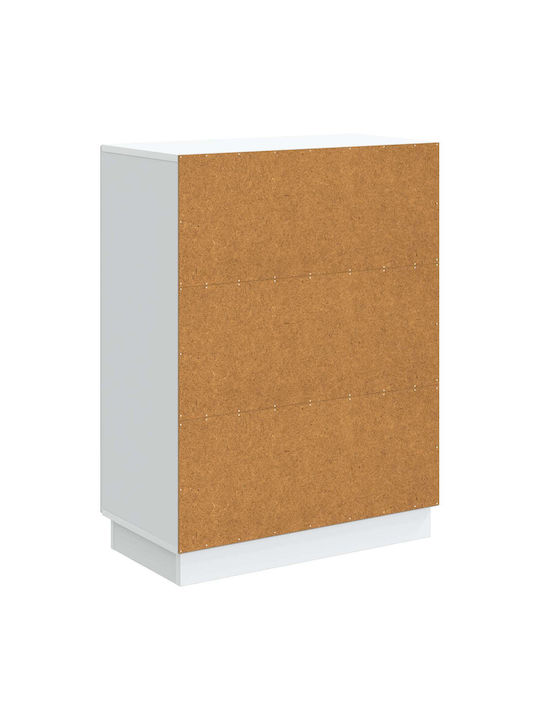 Bufet Din Lemn cu Sertare Alb 66x34.5x87cm