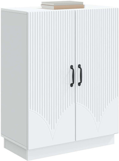 Bufet Din Lemn cu Sertare Alb 66x34.5x87cm