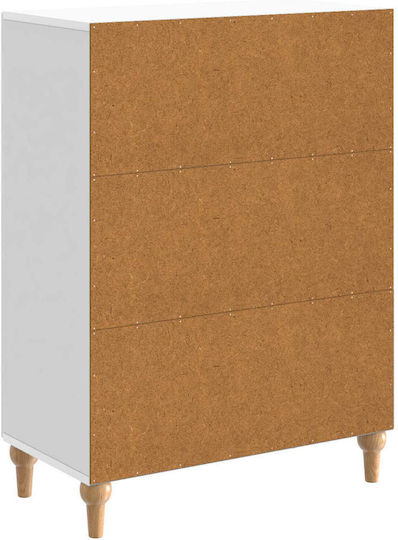 Μπουφές Ξύλινος Λευκό 66x34.5x90cm