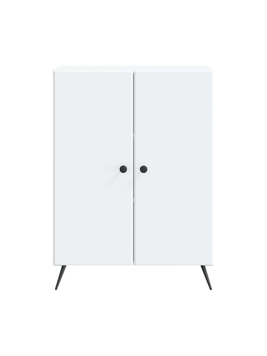 Буфет Дървен Бял 66x34.5x90см