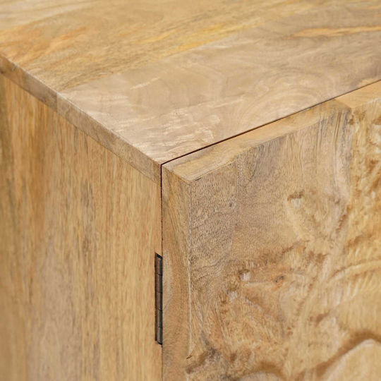 Wooden Sideboard Beige 100x30x65cm