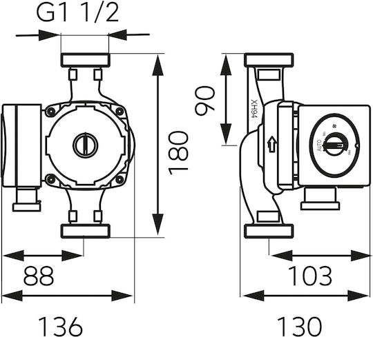 Ferro Mulinete de pescuit Pompa de circulație Încălzire 180mm