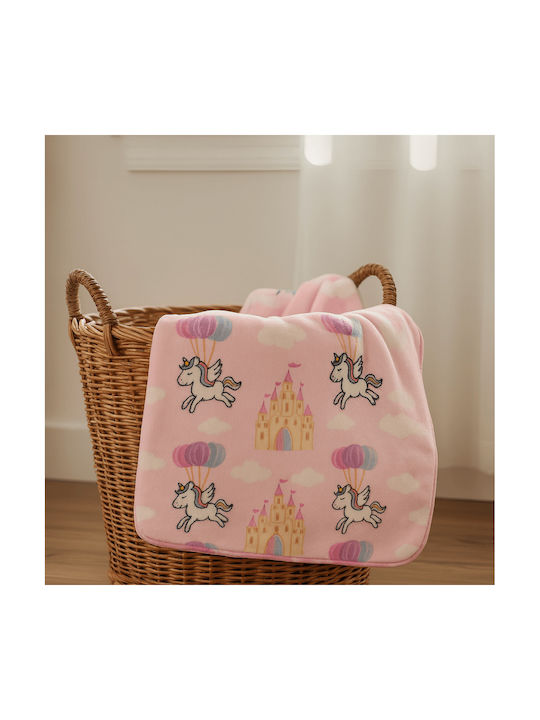 Astron Italy Samt Kinderdecke Unicorn Fly 140x110cm