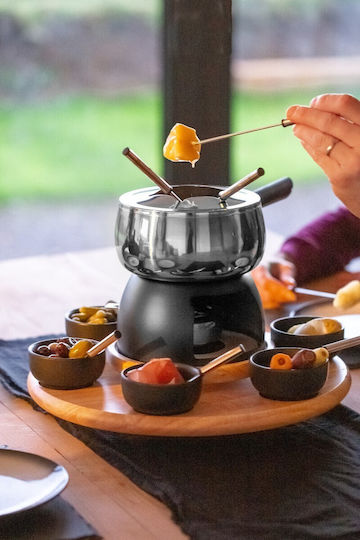 Kitchen Craft Artesà Σκεύος για Φοντύ με Ρεσώ Μεταλλικό 38x38x31cm