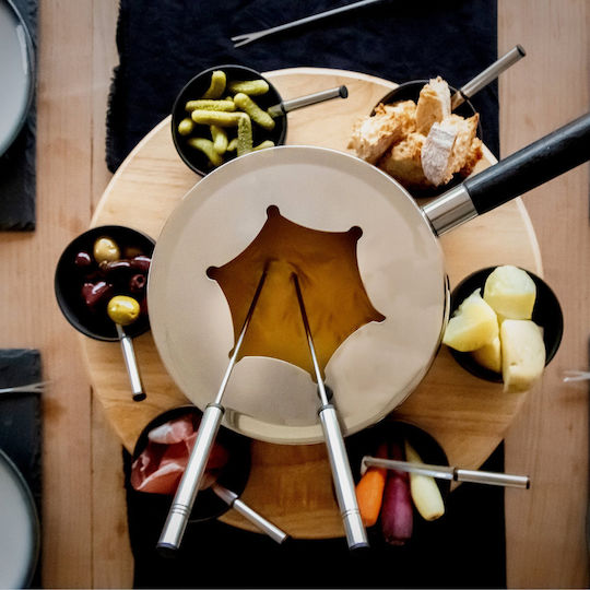 Kitchen Craft Artesà Σκεύος για Φοντύ με Ρεσώ Μεταλλικό 38x38x31cm