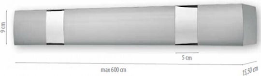 Anartisi Metope Cortina Rod MA61 100buc Aluminiu Inox / Crom