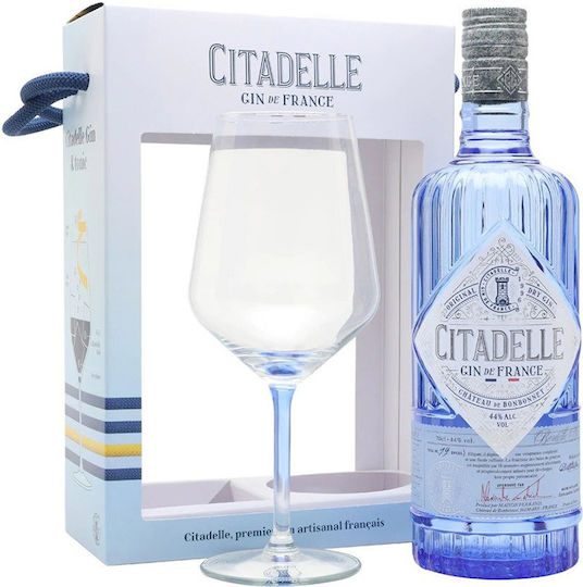 Citadelle Σύνθεση με Ποτήρια Gin De France 700ml