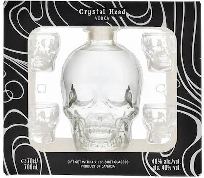 Crystal Head Σύνθεση με Ποτήρια 700ml