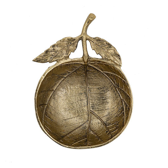 Artekko Bol Decorativ Metalic Auriu 20.3x15.2x5.1cm