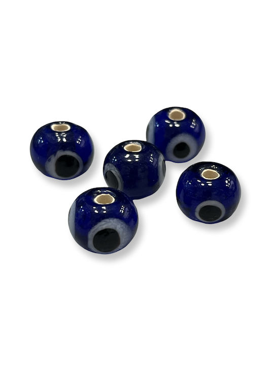 Round Tabletop New Year's Lucky Charm Blue Eye Made of Glass Round Tabletop New Year's Lucky Charm Blue Eye Made of Glass