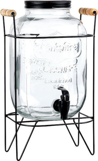 Vilde Glass Beverage Dispenser with Spigot 5.5lt