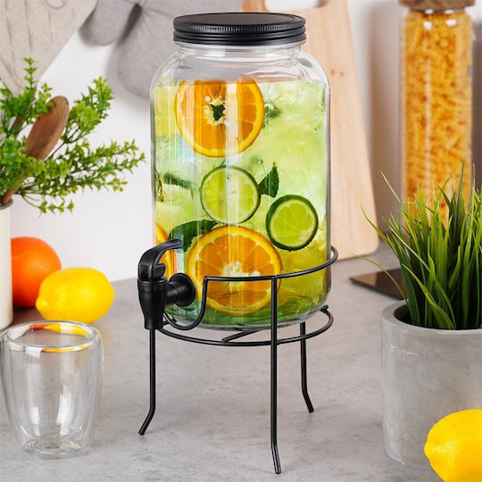 Vilde Glass Beverage Dispenser with Spigot 3.2lt