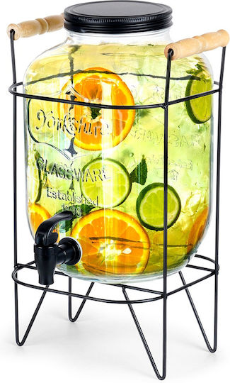 Vilde Glass Beverage Dispenser with Spigot 5.5lt
