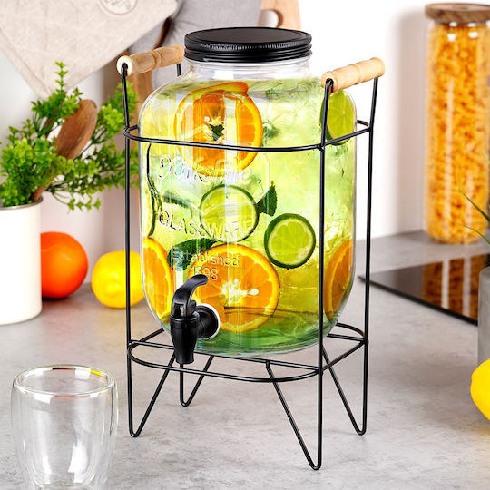 Vilde Glass Beverage Dispenser with Spigot 5.5lt