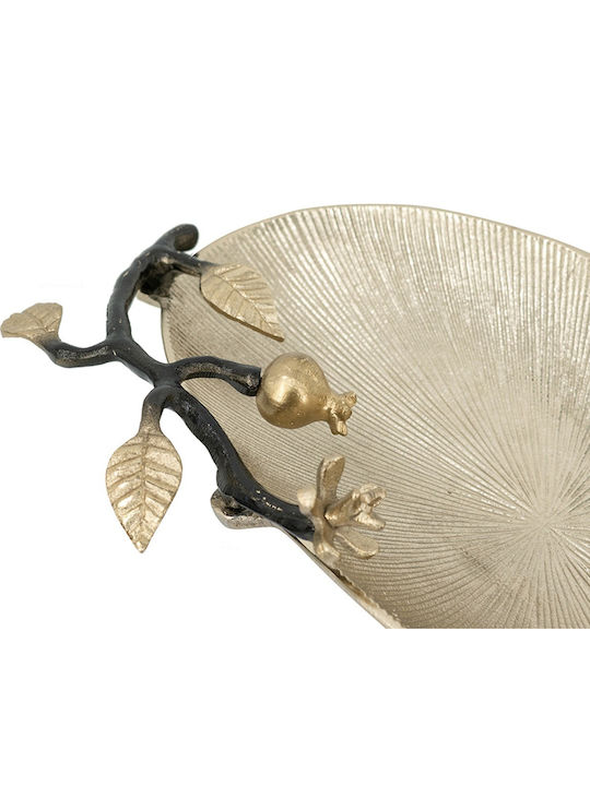 Artekko Noble Decorative Platter Metallic Gold 43.2x26.7x7.6cm