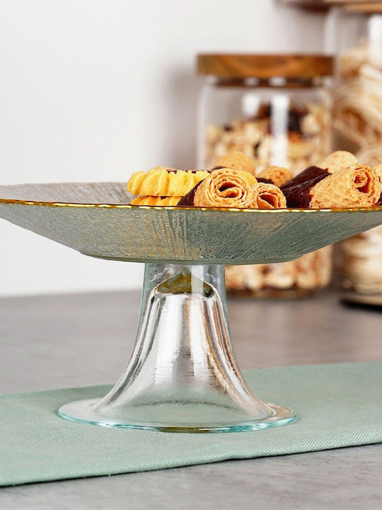 Home&Styling Collection Τουρτιέρα με Πόδι Λευκή
