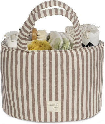 Walking Mum Кошница за Организация Praline Strips Moka 22x16x22 см 1120800744 Walking Mum Кошница за Организация Praline Strips Moka 22x16x22 см 1120800744