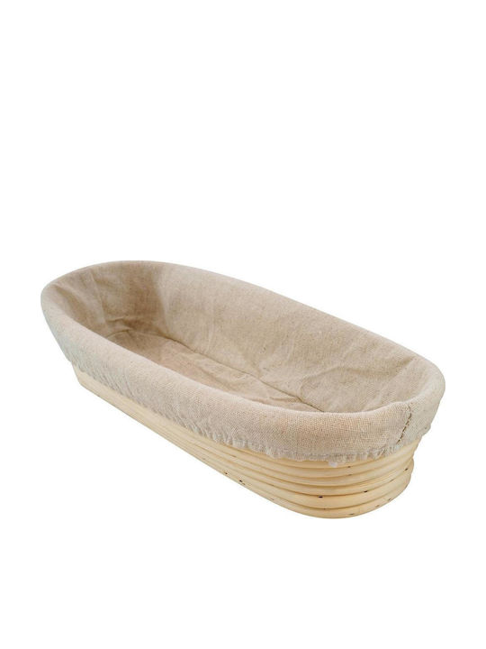 Zokura Coș de pâine din ratan 35x14x7cm