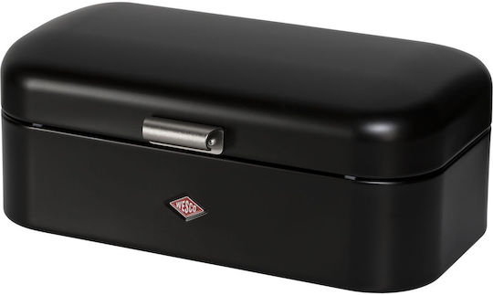 Wesco Metallische Brotkasten Schwarz 22x17cm