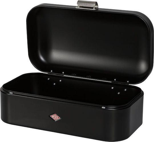 Wesco Metallische Brotkasten Schwarz 22x17cm