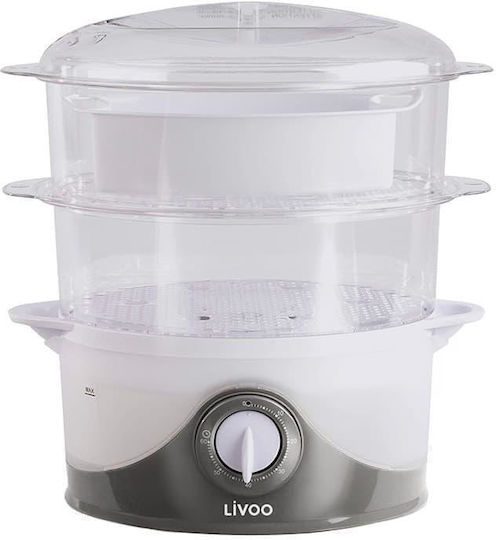 Livoo Ατμομάγειρας με 2 Επίπεδα Μαγειρέματος 6lt