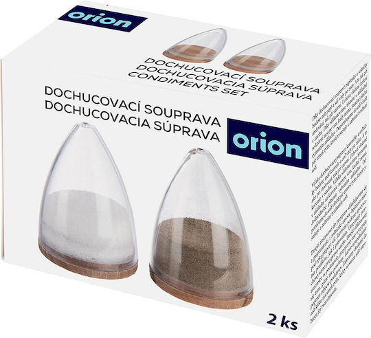 Orion Σετ Αλατοπίπερο Ξύλινο 2τμχ