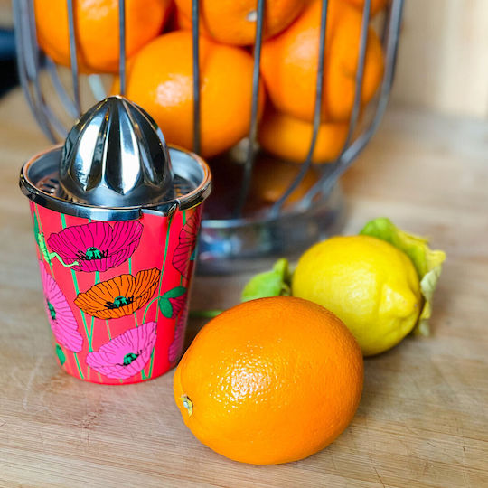 Pylones Tischpresse Zitrone / Orange / Limette aus Edelstahl in Gelb Farbe
