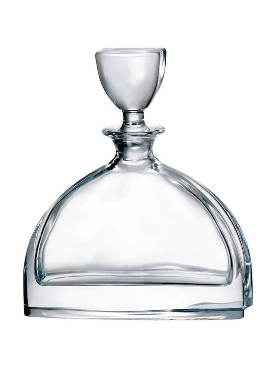 Crystal Bohemia Κρυστάλλινη Καράφα Σερβιρίσματος Ουίσκι με Πώμα Διάφανη