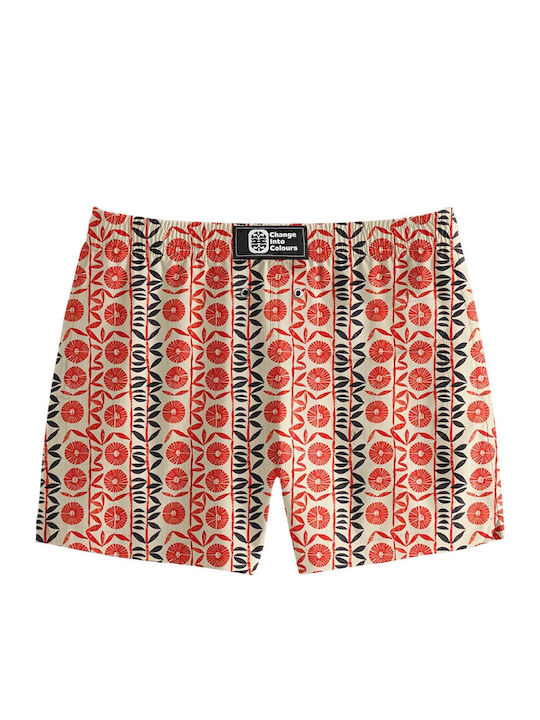 Herren-Bademode Kurze Hosen Orange