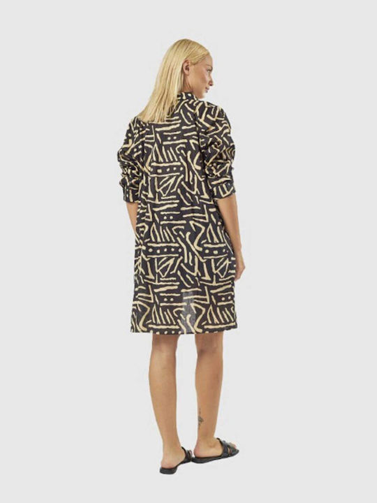 Verde Black Beachwear Caftan