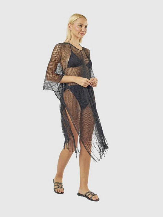 Verde Women's Beach Caftan Black