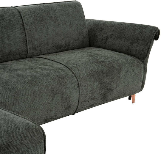 Corner Sofa Bed Green 300x145x80cm