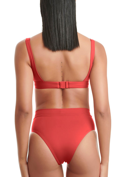 Bikini Τριγωνάκι με Ενίσχυση Κόκκινο