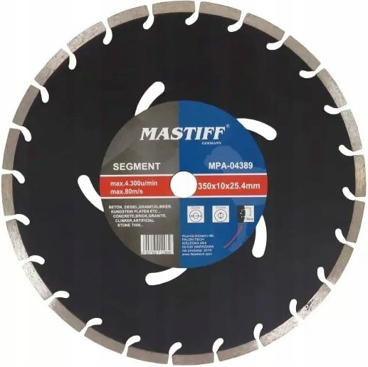 Mastiff Δίσκος Κοπής Δομικών Υλικών 350mm