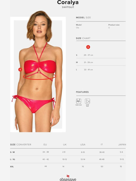 Coralya Bikini-Set Rot