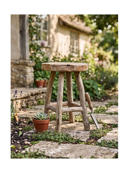 Wooden Outdoor Stool Teak 30x30x42cm